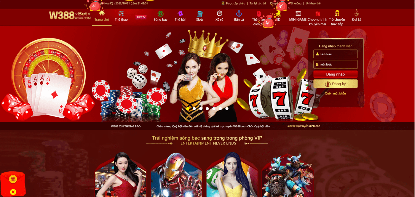 Casino trực tuyến W388